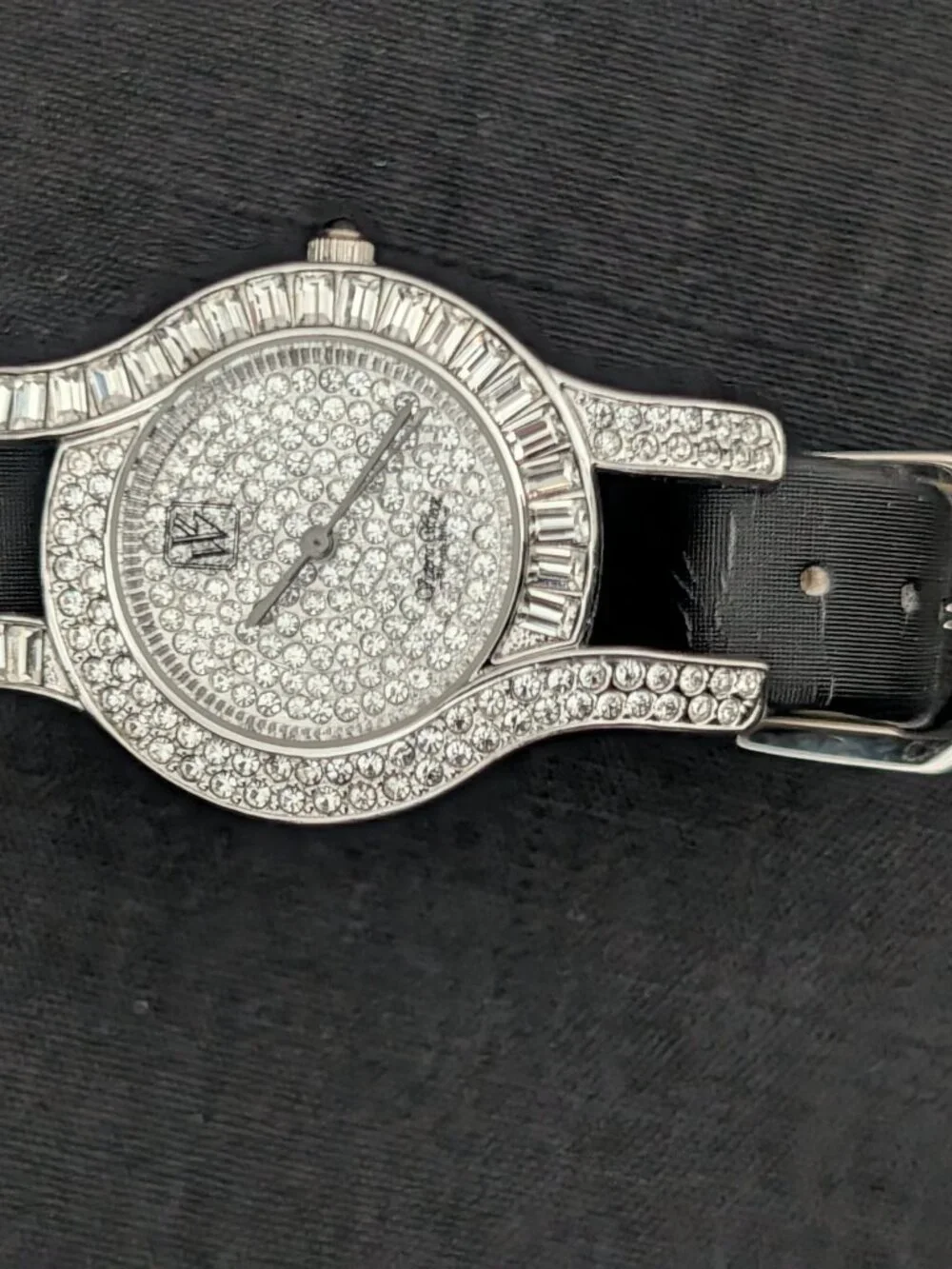 Victoria Wieck Beverly Hills Crystal Pavé Watch Silver Tone B4847C